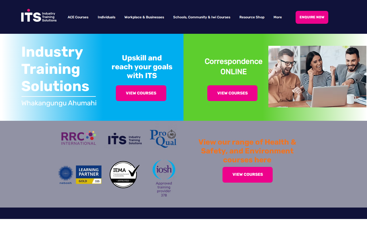 Real its.ac.nz homepage, screenshotted this week